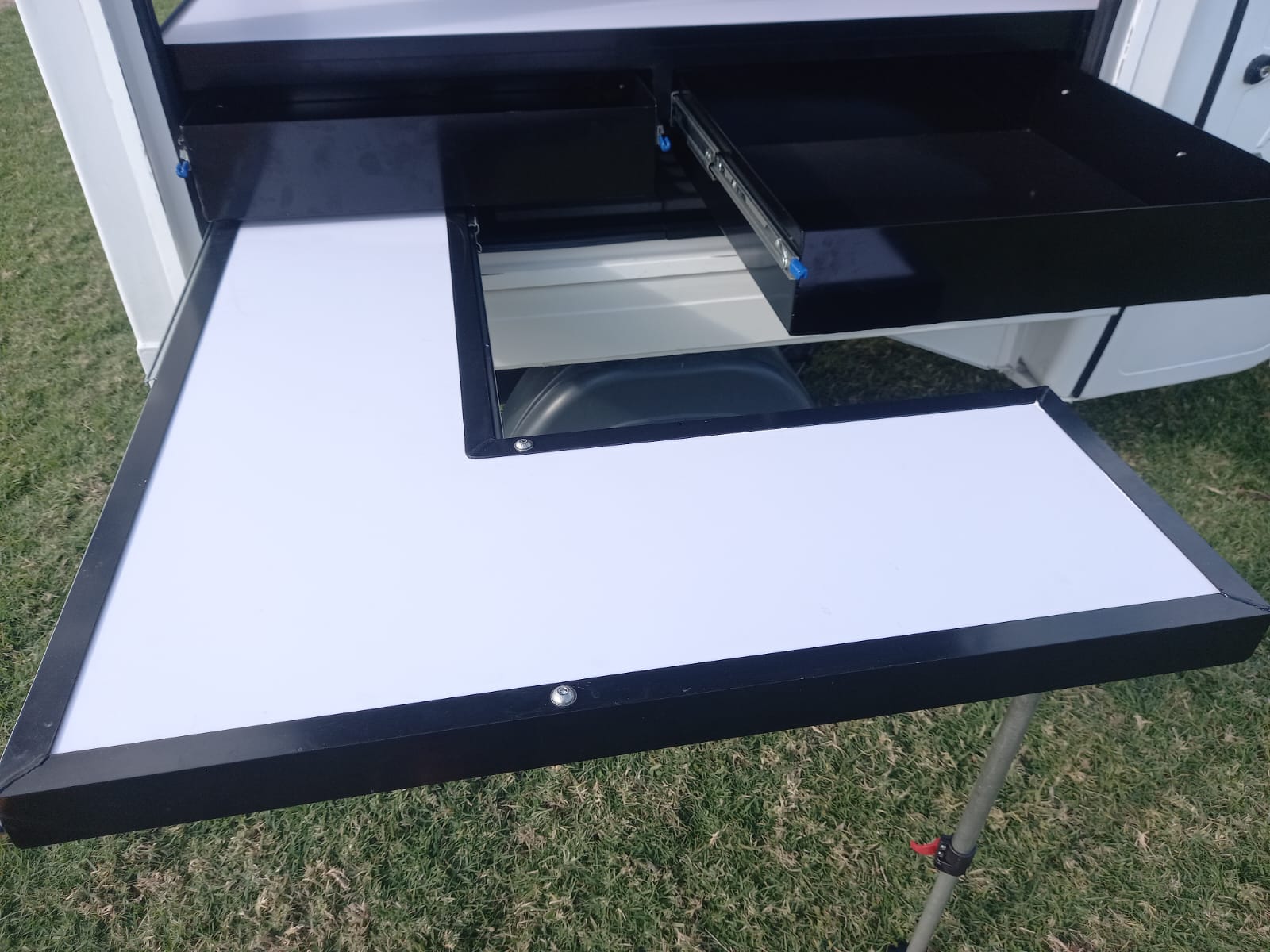 Atul GEM mobile vending unit — pull-out counter with drawers